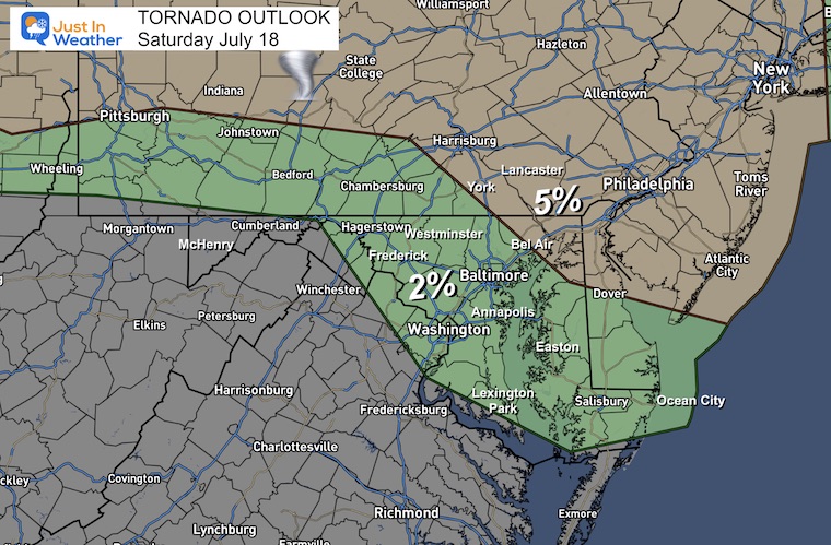 July 18 weather Damaging Tornado Risk Saturday