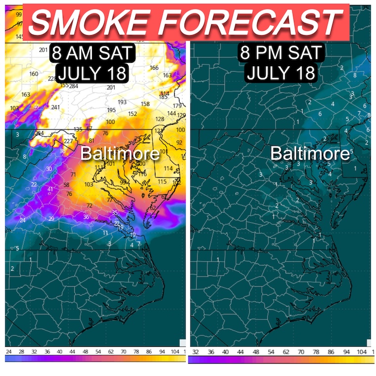July 18 smoke forecast
