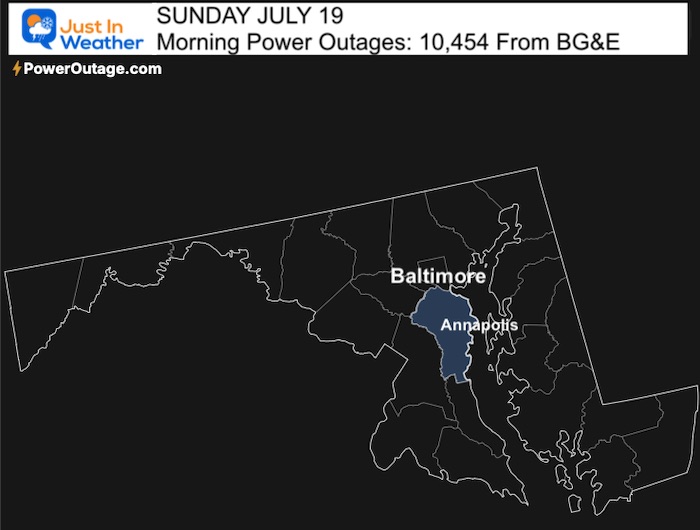 July 19 weather power outages
