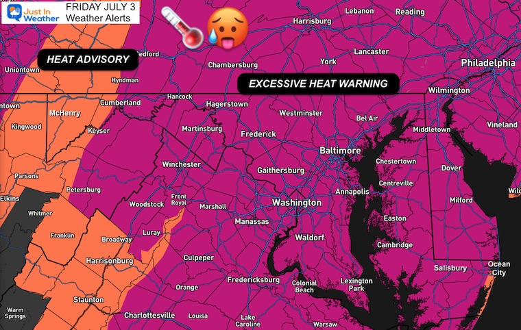 July 2 Excessive Heat Warning