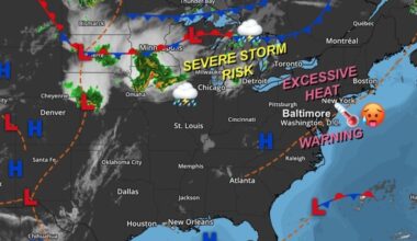July 3 weather storm map Friday morning