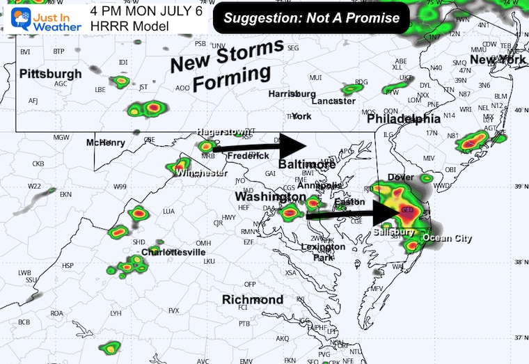 July 6 weather storm radar 4 PM