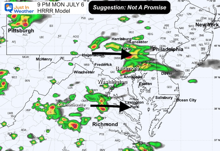 July 6 weather storm radar 9 PM