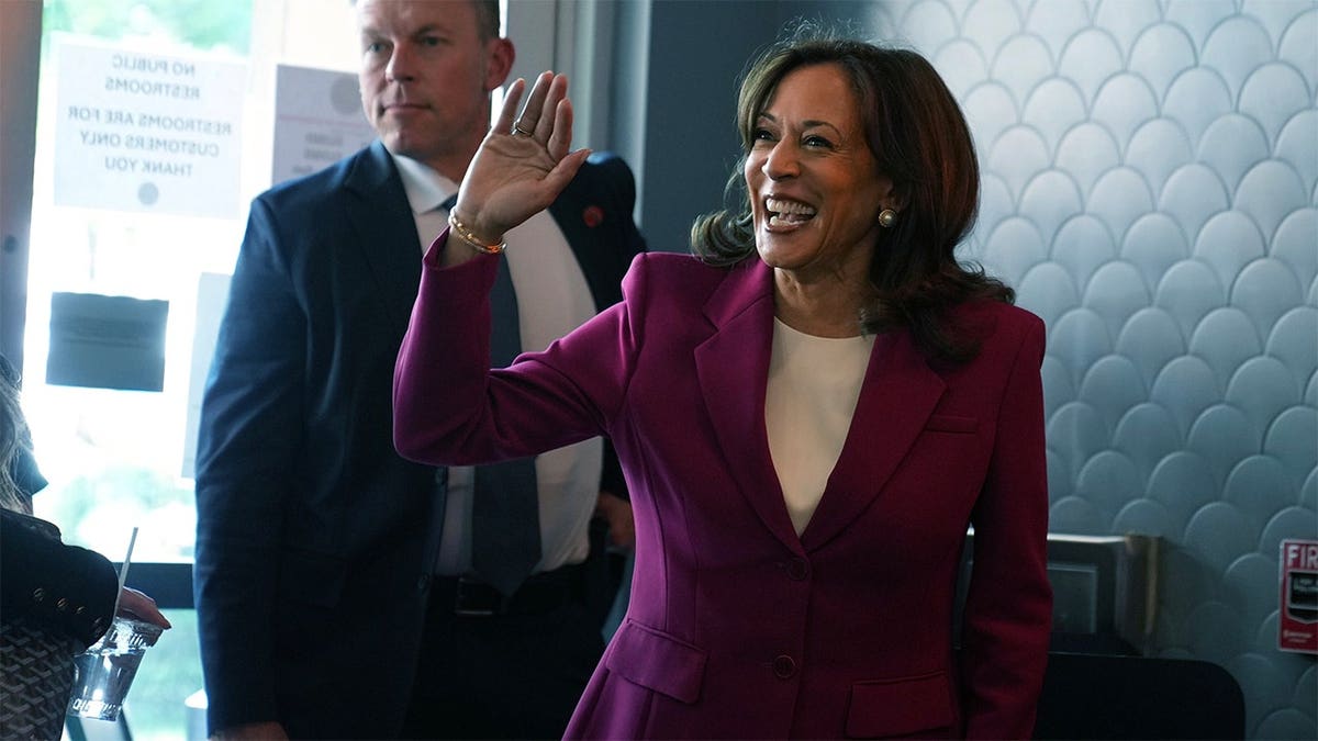 Kamala Harris stops in the key early voting presidential primary state of South Carolina
