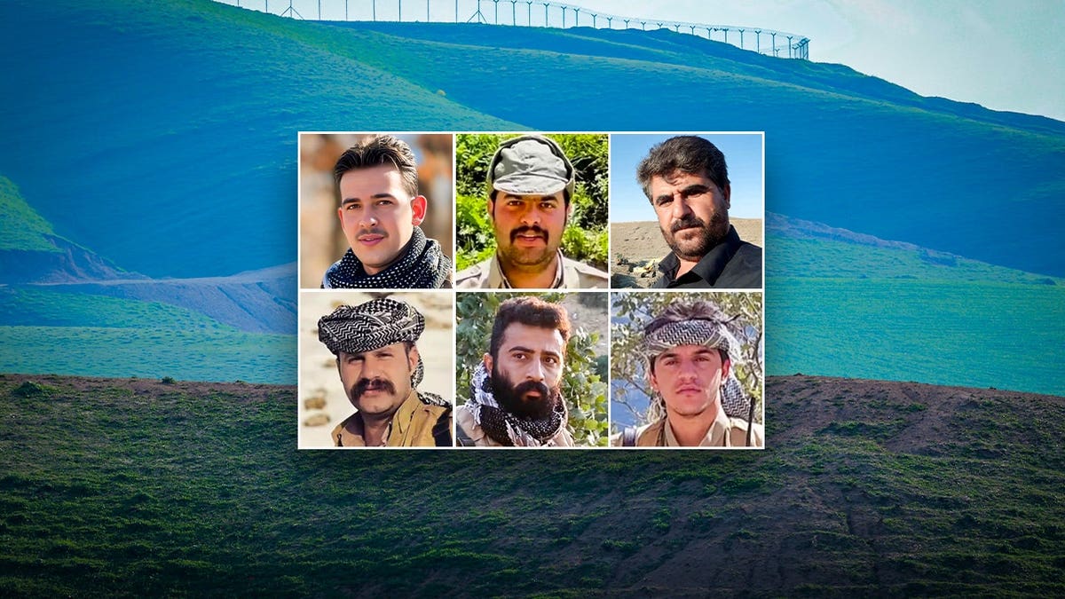Fallen Peshmerga soldiers following clashes with the IRGC