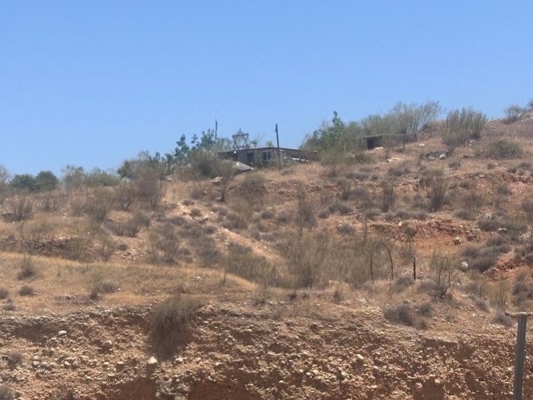 A long-established illegal Israeli settler outpost located right above a Palestinian village in the Jordan Valley [Al Jazeera]