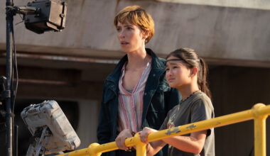 Godzilla x Kong: The New Empire, from left: Rebecca Hall, Kaylee Hottle, 2024.