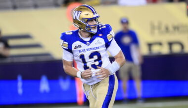 Mike O'Shea: Taylor Elgersma 'took care of the football' for Blue Bombers, 'handled himself very well'