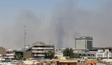 Explosions are heard near a US base in northern Iraq as US-Iran fighting escalates