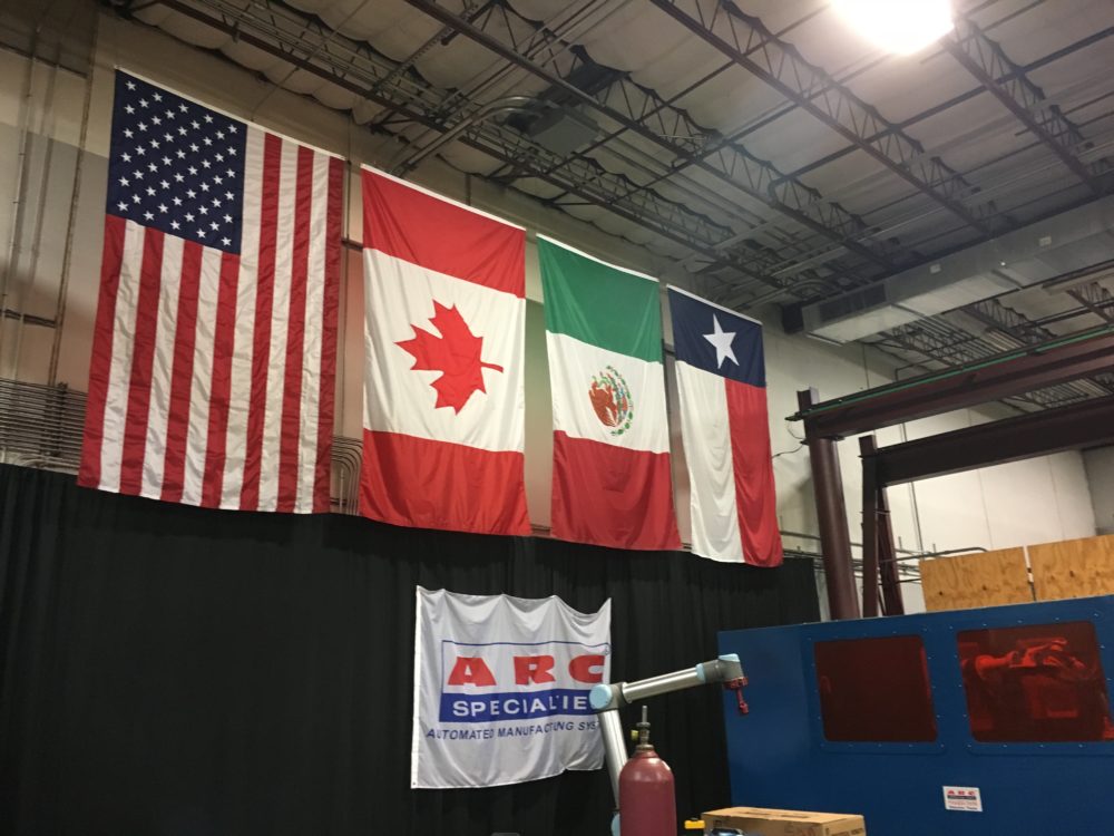 NAFTA flags