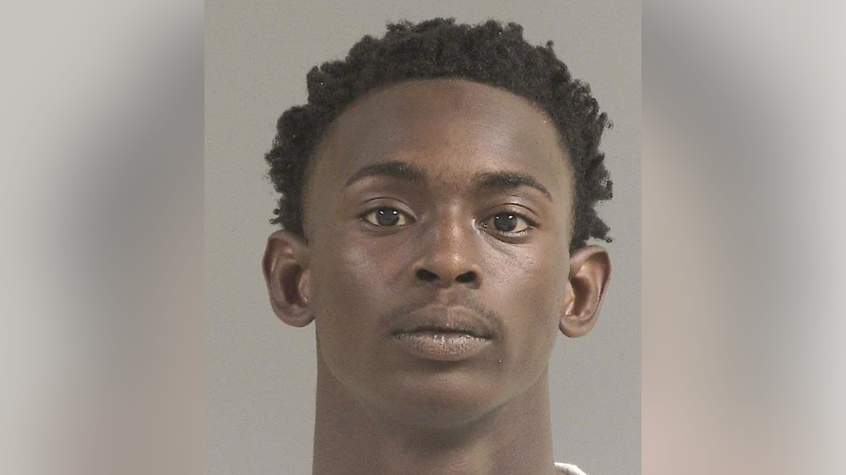 Mugshot of Giovanni Mekhi Sincere Campbell, 19, who was charged with possession of a machine gun following a July 4 block party in North Charleston, South Carolina