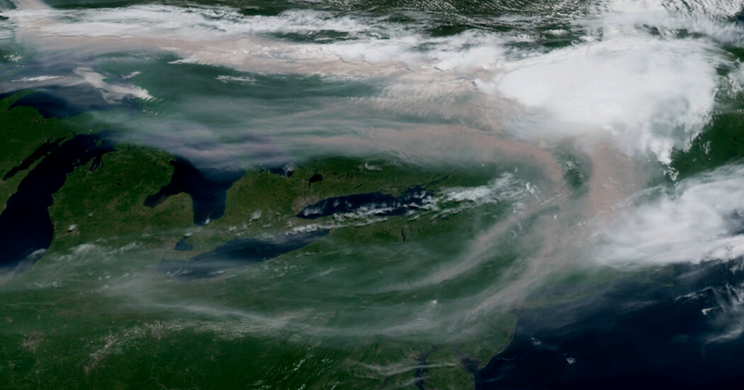Wildfire Smoke Spreads Across the Northeast as Temperatures Spike