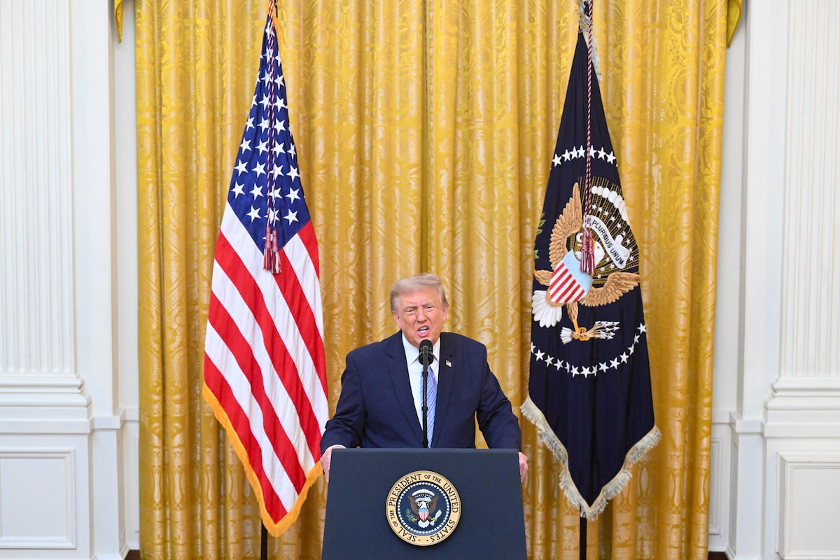 Trump uses White House speech to renew claims of election fraud, accusing China of stealing voter files