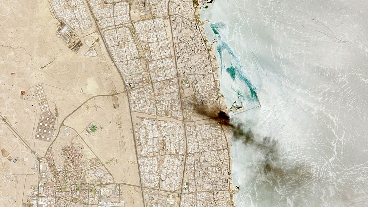 Oil facility in Ahmadi Governorate, Kuwait.