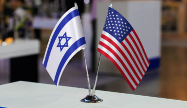United States and Israel flags