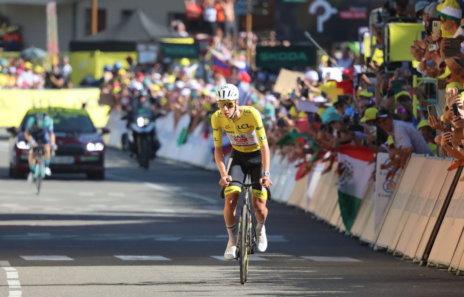 Pogačar says Alpe d'Huez record was 'about time' after toppling Pantani's mark