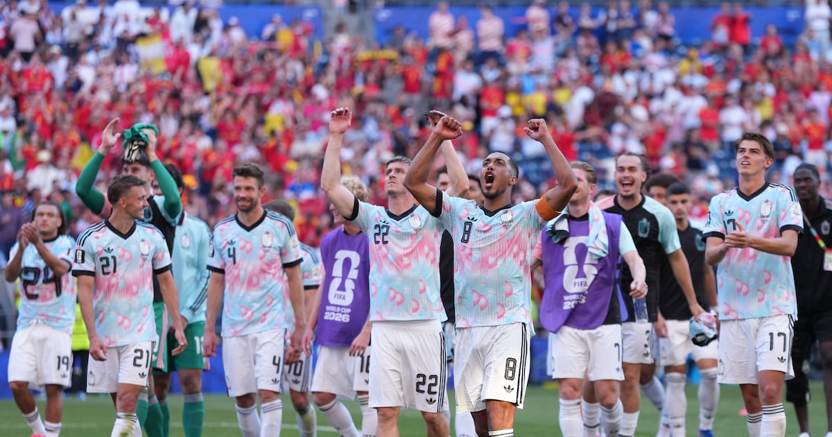 Victorious Belgian footballers troll Trump with YMCA dance - CTV News