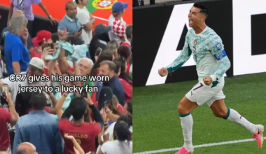 Sister gifted Ronaldo Jersey after Portugal win