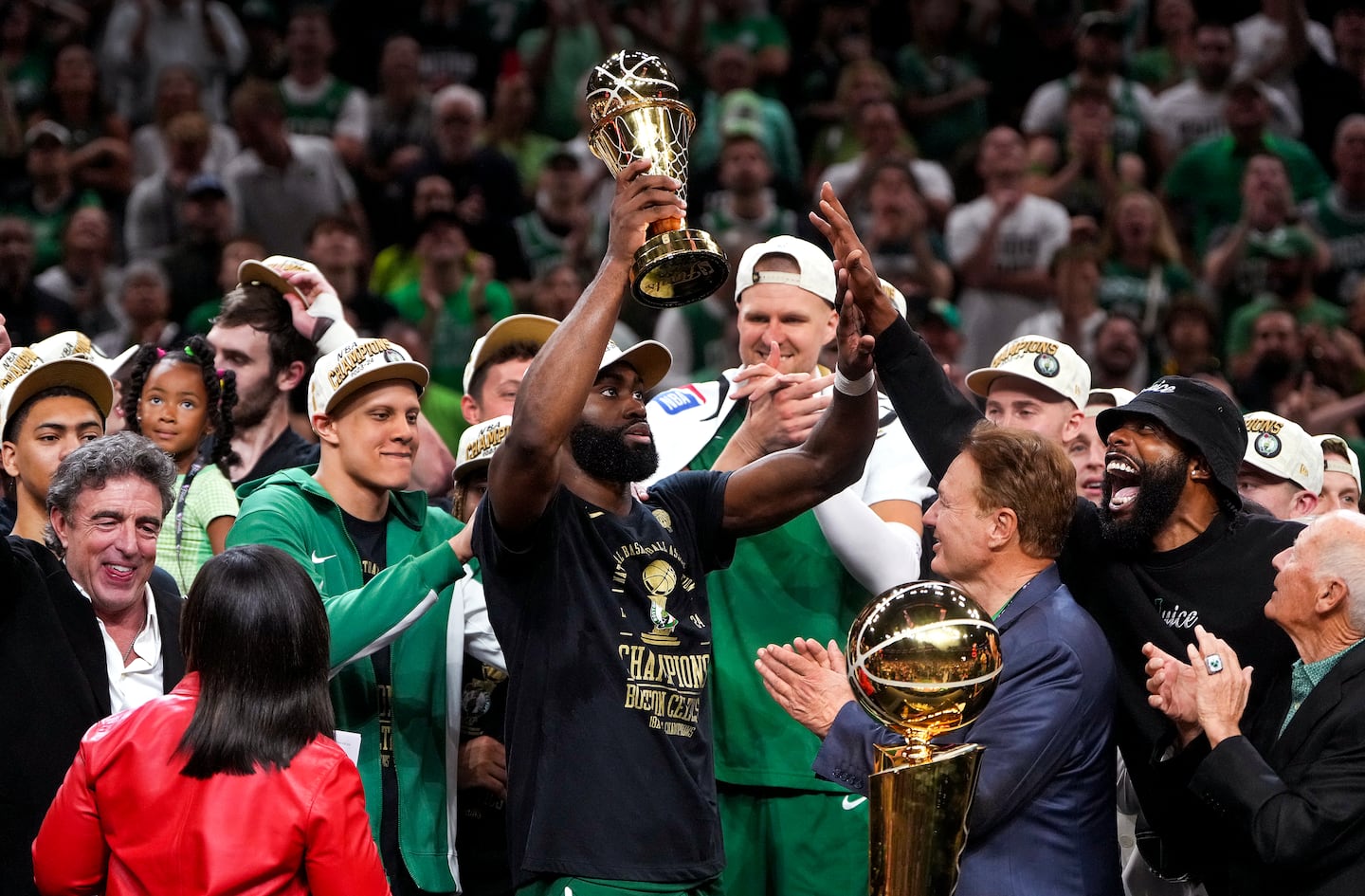 Jaylen Brown was the NBA Finals MVP in 2024 as the Celtics won their 18th NBA title.