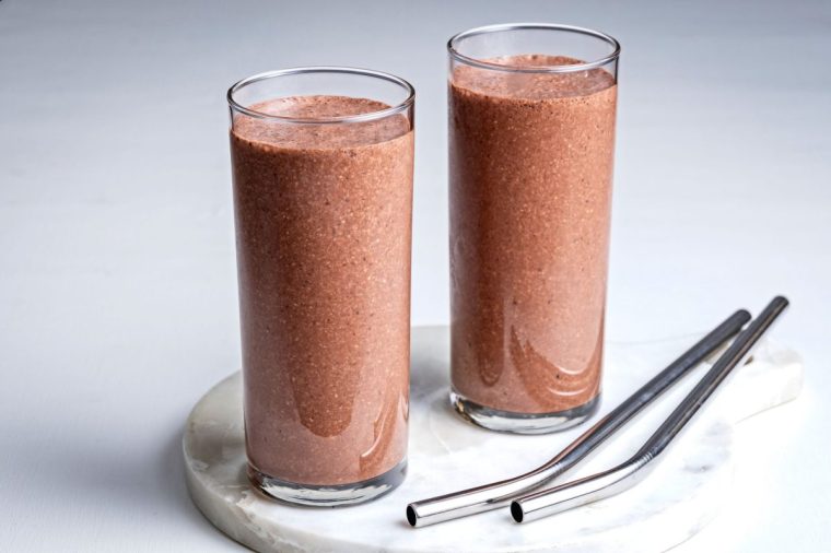 WASHINGTON, DC - AUGUST 12: Chocolate Milkshake Smoothies photographed for Food in Washington, DC on August 12, 2024 (Photo by Scott Suchman for The Washington Post via Getty Images; food styling by Lisa Cherkasky for The Washington Post via Getty Images)