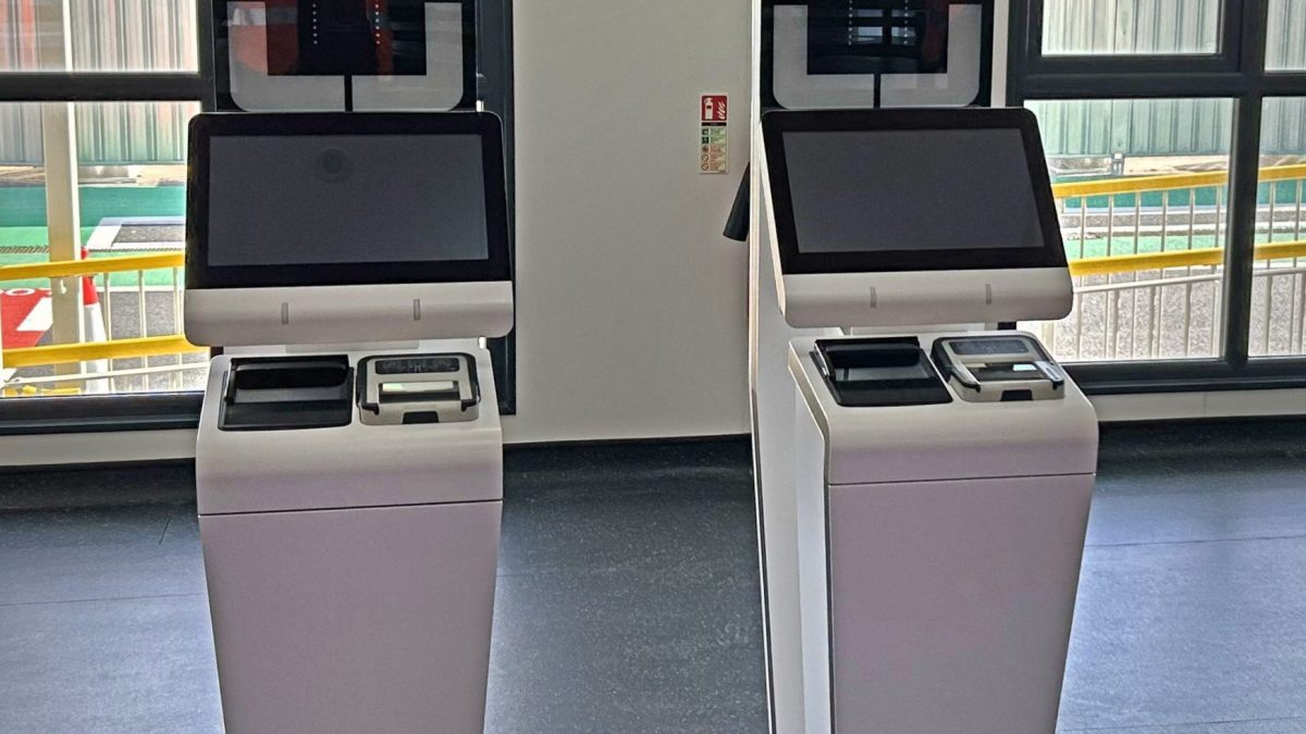 The new entry and exit system for coach travellers, during a preview of the newly developed Entry Exit System (EES) zone at the Western Docks in the Port of Dover, Kent. Picture date: Wednesday October 8, 2025. PA Photo. Photo credit should read: Stanley Murphy-Johns/PA Wire