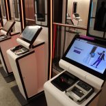The EES kiosks where passengers can check in, are pictured at St Pancras International Train Station station in London, on September 22, 2025. The European Union's new border-check system for non-EU nationals, the so-called Entry/Exit System (EES), which will do away with passport stamps, is set to finally launch October 12. (Photo by Adrian DENNIS / AFP) (Photo by ADRIAN DENNIS/AFP via Getty Images)