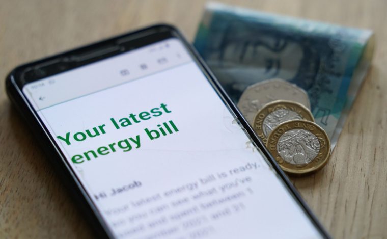 File photo dated 02/02/22 of an online energy bill. Household energy prices are rising by ?221 a year from Wednesday, but people may be spared further pain in October thanks to retreating wholesale costs after the US and Iran agreed a deal to end the war. Issue date: Monday June 29, 2026. PA Photo. Ofgem?s price cap will lift by 13% or ?18 a month from July 1 to ?1,862 a year for the average household using both electricity and gas, after the Middle East conflict sent global energy costs soaring. Photo credit should read: Jacob King/PA Wire