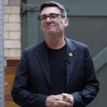 MANCHESTER, ENGLAND - JUNE 29: MP for Makerfield, Andy Burnham, delivers a speech at The People's Museum on June 29, 2026 in Manchester, England. (Photo by Jeff J Mitchell/Getty Images)