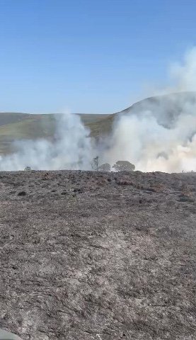 Handout photo courtesy of Duncan Ferguson of a wildfire burning in heathland in the Cairngorms National Park. Residents have been evacuated after the large blaze broke out in the Scottish Highlands, sending large volumes of smoke towards nearby towns. The fire started near Ryvoan Bothy, close to Nethy Bridge, at about 11.50am on Wednesday, drawing four fire appliances and specialist wildfire resources. Issue date: Wednesday July 15, 2026. PA Photo. Photo credit should read: Duncan Ferguson/PA Wire NOTE TO EDITORS: This handout photo may only be used in for editorial reporting purposes for the contemporaneous illustration of events, things or the people in the image or facts mentioned in the caption. Reuse of the picture may require further permission from the copyright holder.