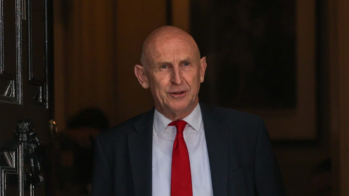 LONDON, UNITED KINGDOM - JULY 20: John Healey, who was appointed Chancellor of the Exchequer by newly appointed British Prime Minister Andy Burnham, departs from 11 Downing Street in London, United Kingdom, on July 20, 2026. (Photo by Zeynep Demir/Anadolu via Getty Images)