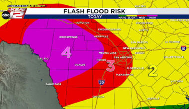 UPDATE: Flooding ongoing along Highway 90, Hill Country; monitoring conditions in San Antonio