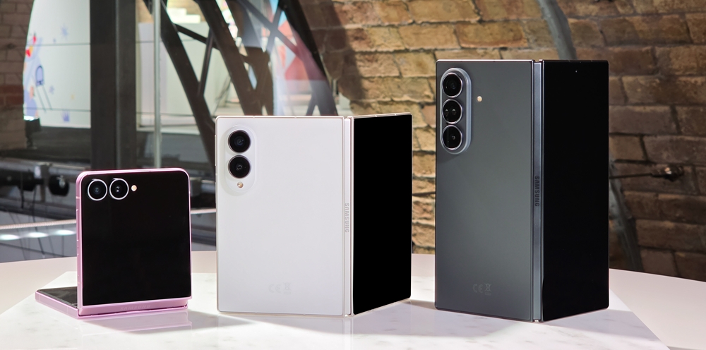 (From left) Galaxy Z Flip8, Galaxy Z Fold8 and Galaxy Z Fold8 Ultra