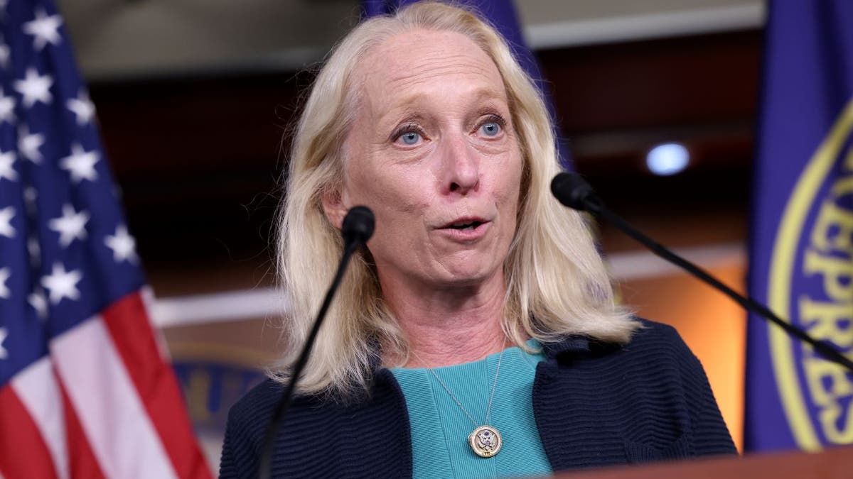 Mary Gay Scanlon speaks at podium