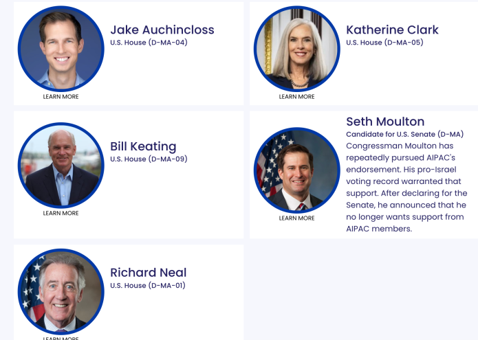 Congressional Democrats who have received money from AIPAC