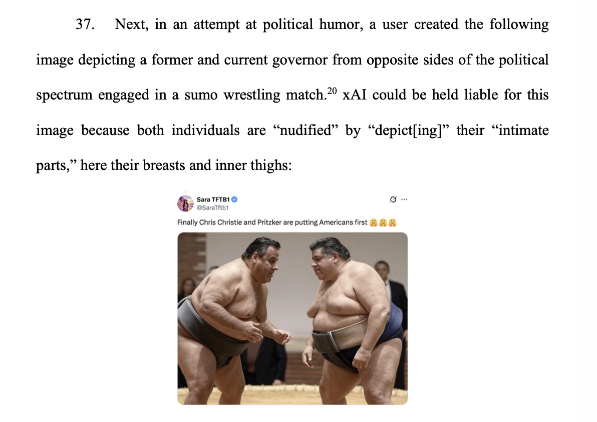 A real excerpt from page 20 of the lawsuit.