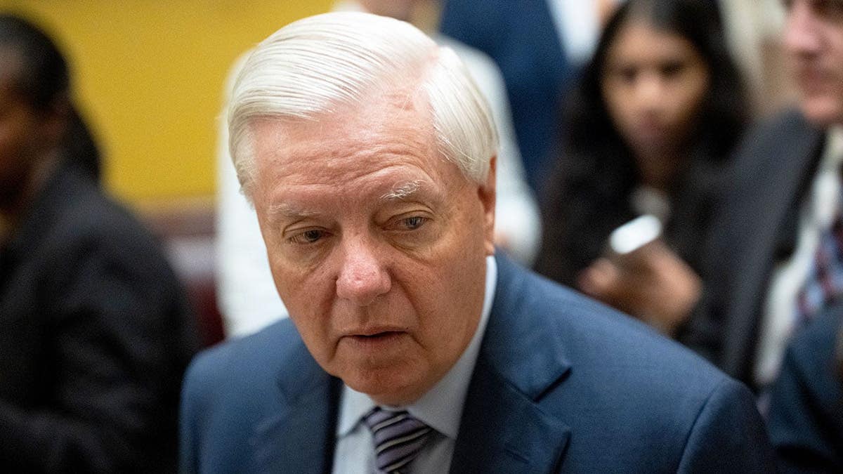 Senator Lindsey Graham stands at the U.S. Capitol in Washington, D.C.
