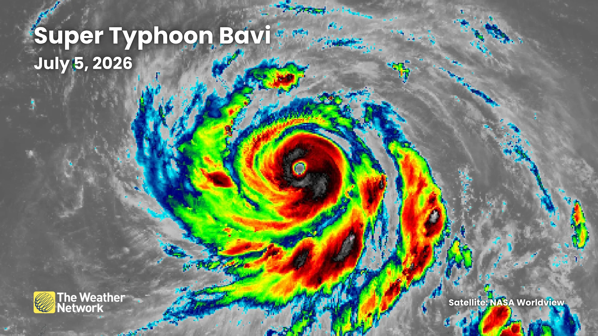 Super Typhoon Bavi Satellite July 5 2026