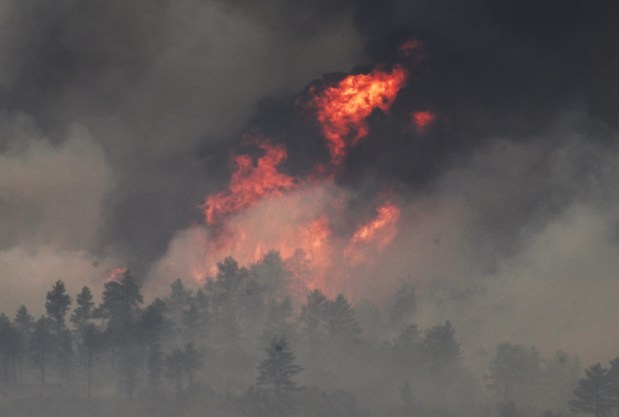 The Aspen Acres Fire continues to burn on Wednesday, July 01, 2026, near Beulah. (Photo by RJ Sangosti/The Denver Post)
