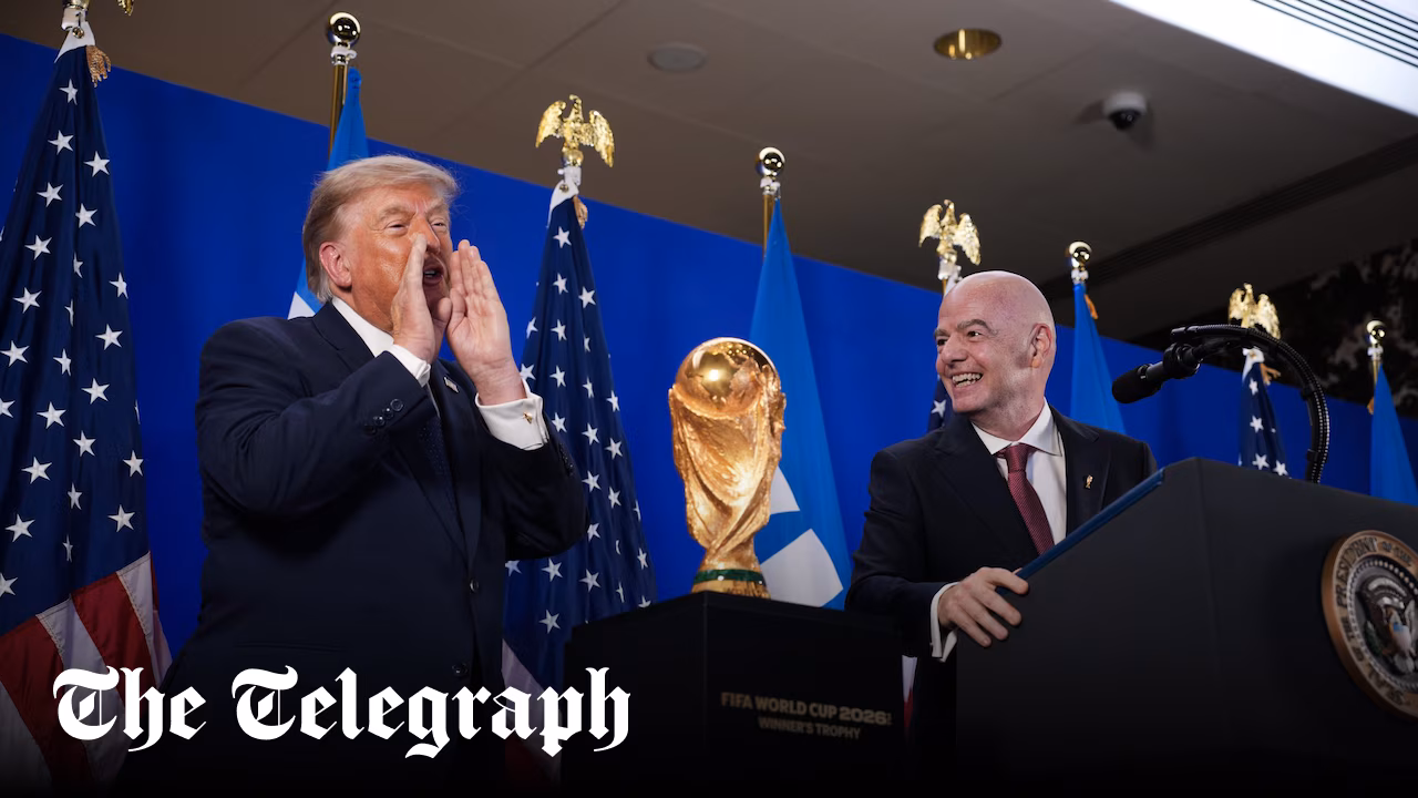 Trump aims jibe at Tuchel for Kane ‘mistake’ at World Cup reception for Gianni Infantino