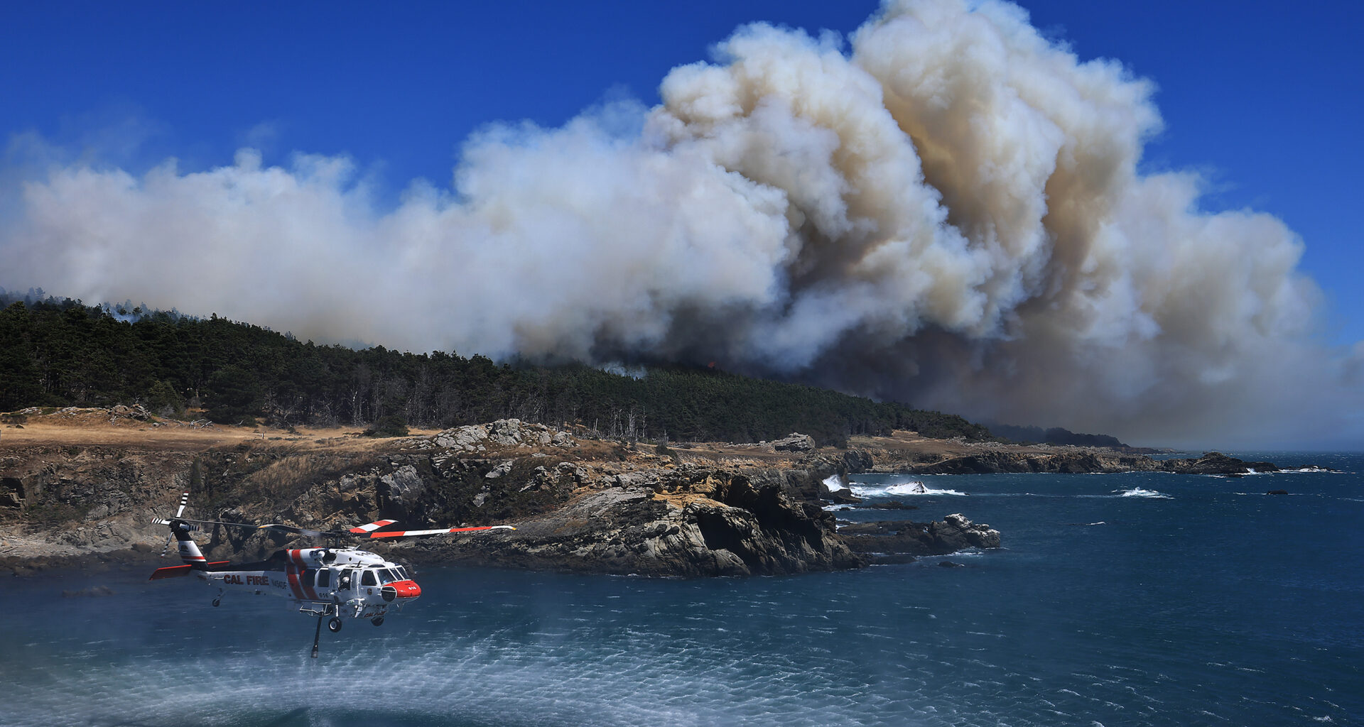 Woodside Fire burns on Sonoma Coast, closing stretch of Highway 1, forcing residents, campers to evacuate