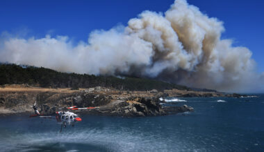 Woodside Fire burns on Sonoma Coast, closing stretch of Highway 1, forcing residents, campers to evacuate