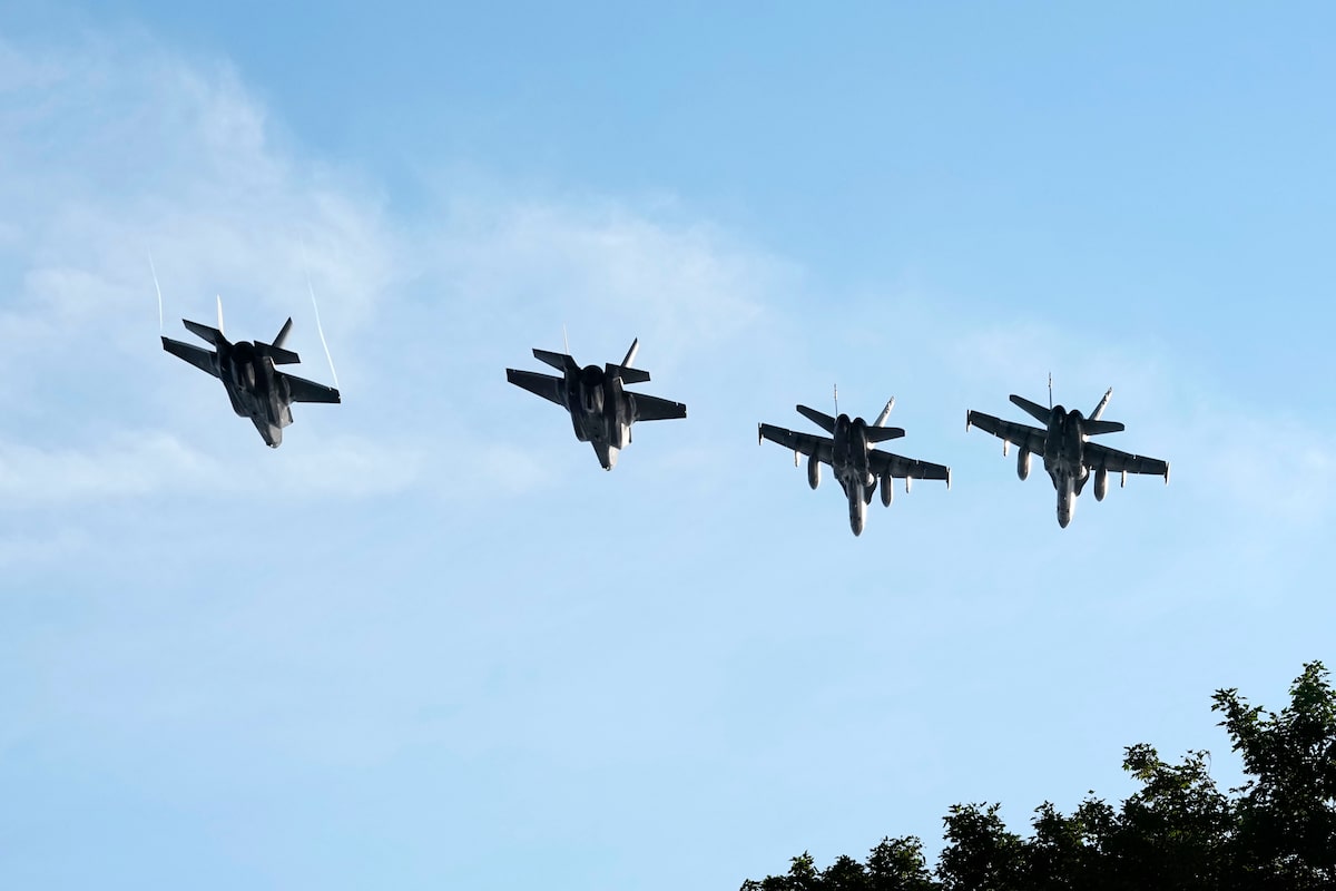 Canadian, U.S. air forces stage joint flypast in Ottawa for Fourth of July