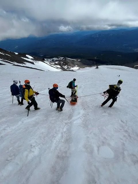 A 31-year-old woman survived a 1,500-foot fall down the icy terrain. Facebook/U.S. Forest Service – Shasta-Trinity National Forest