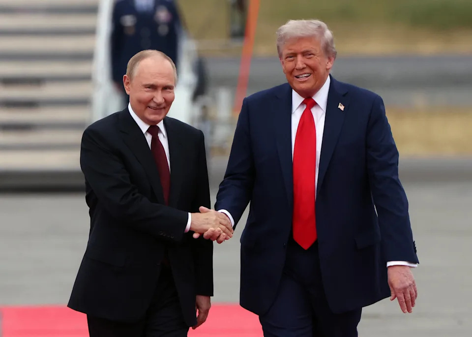 Trump and Putin last August in Alaska. / Contributor / Getty Images