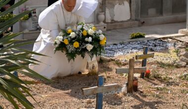 Pope Leo spends July 4th at migrant cemetery in Italy, meets with U.S. ambassador