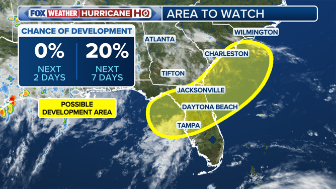 Area to watch for tropical development.