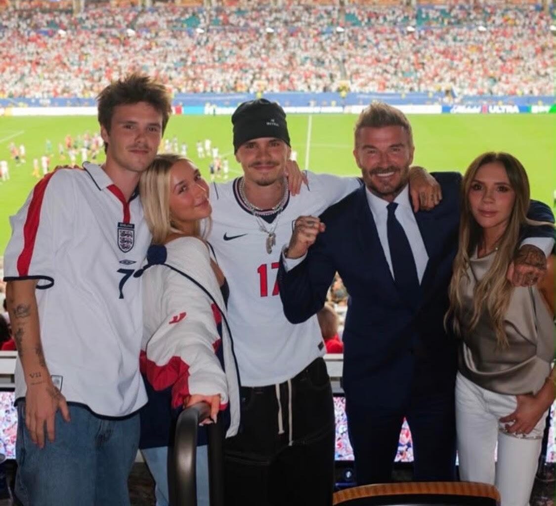 Beckhams reunite for England clash but Brooklyn absent amid feud - London Evening Standard