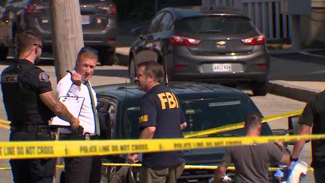 Crime scene in Biddeford after apparent shooting involving ICE Crime scene in Biddeford after apparent shooting involving ICE