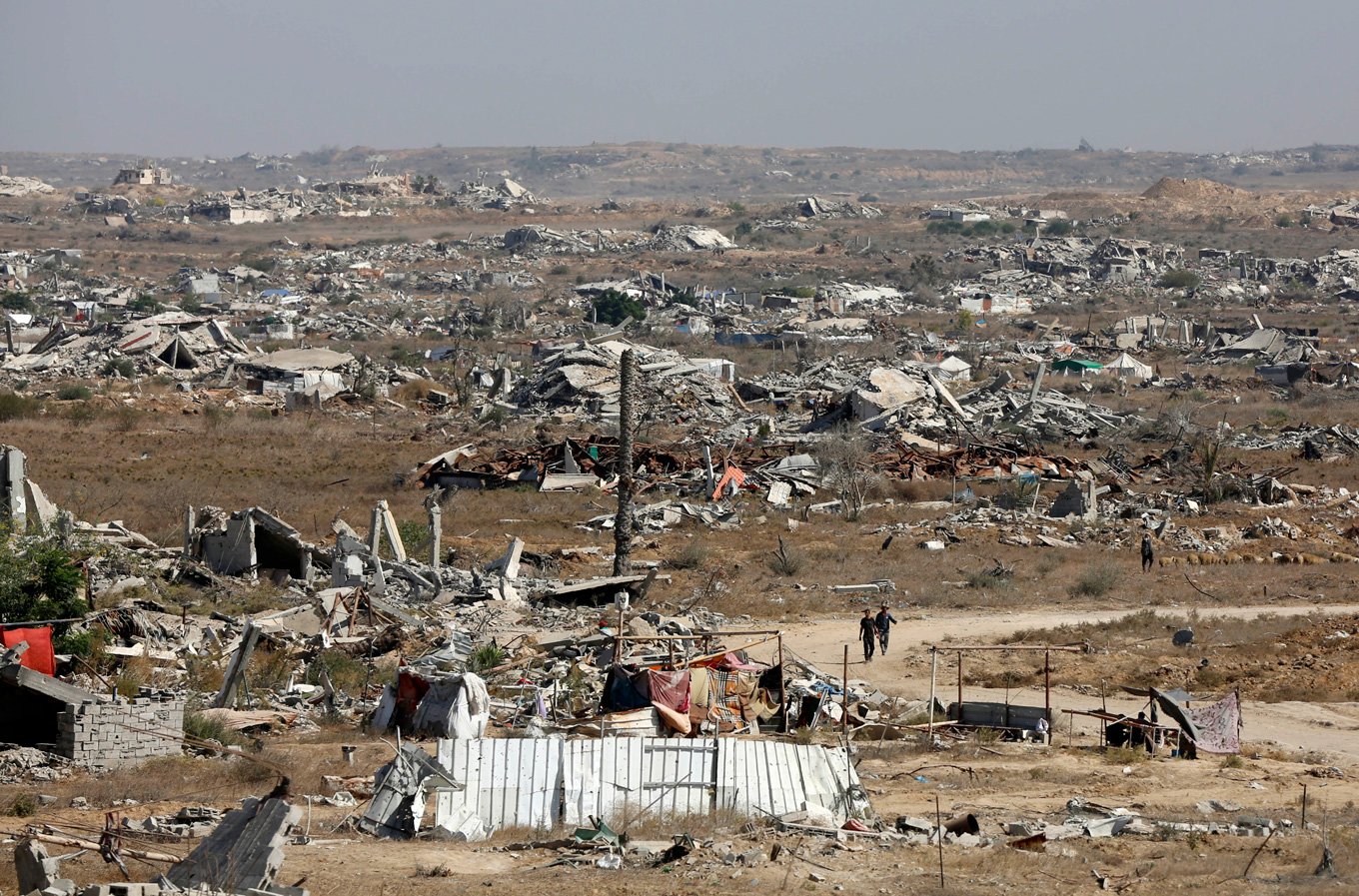 Aerial view of the destruction south of Gaza as October 2025 <a target="_blank">(Photo: UNRWA)</a>