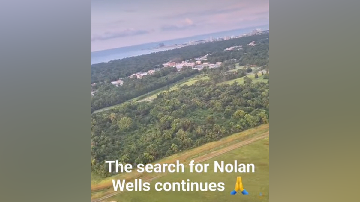 The United Cajun Navy shared a video of the search Monday morning on Facebook.